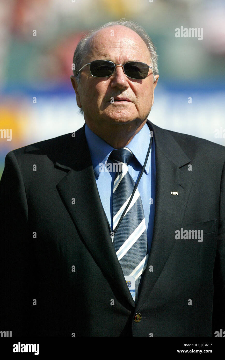 SEPP BLATTER FIFA Präsident CARSON LOS ANGELES USA 11. Oktober 2003 Stockfoto