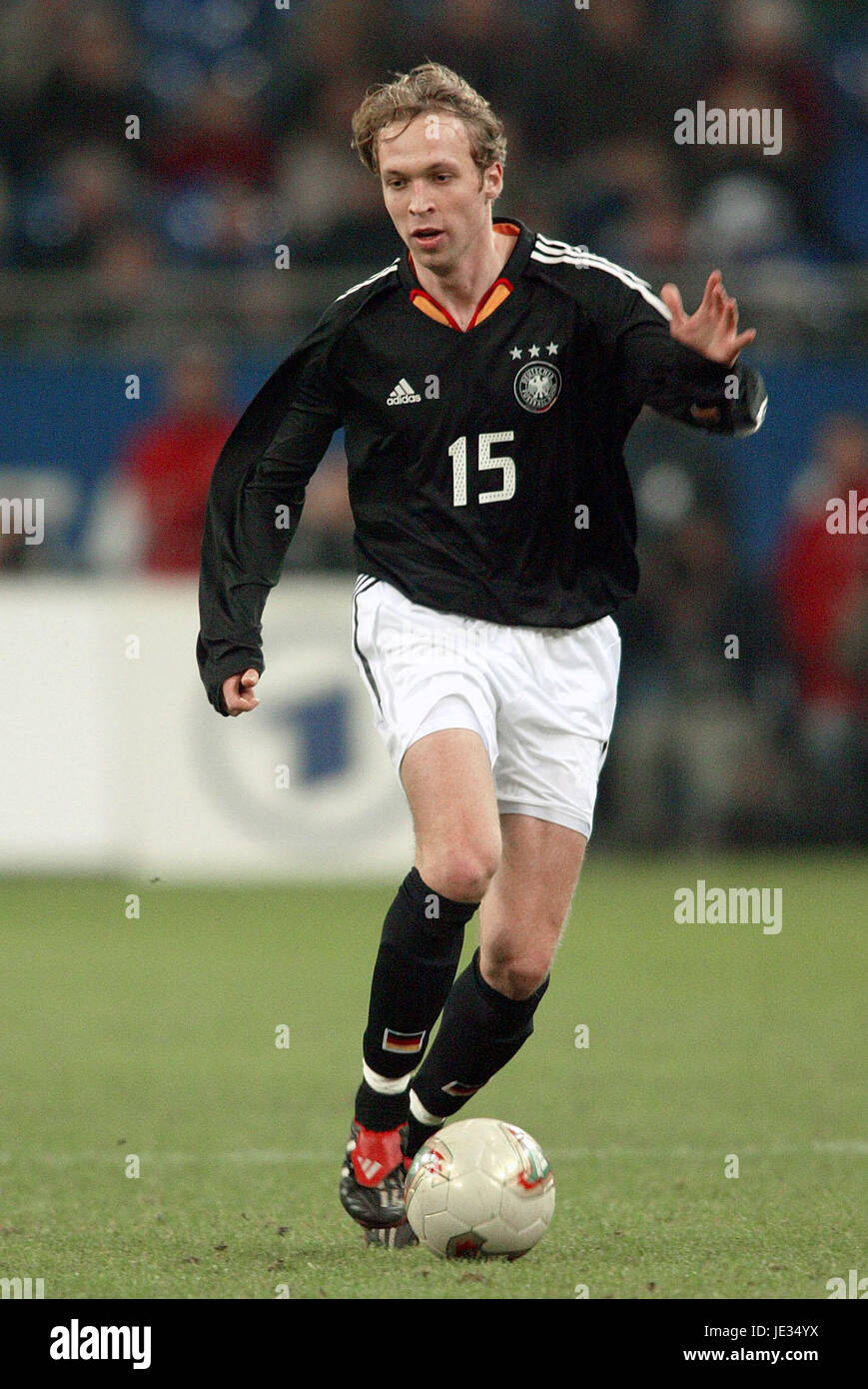 ANDREAS HINKEL Deutschland & VFB STUTTGART GELSENKIRCHEN Deutschland 15. November 2003 Stockfoto