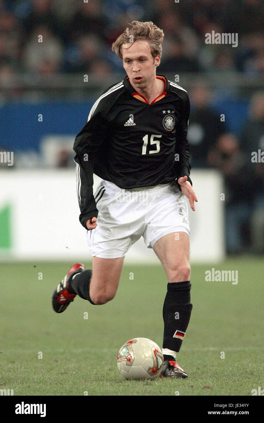 ANDREAS HINKEL Deutschland & VFB STUTTGART GELSENKIRCHEN Deutschland 15. November 2003 Stockfoto