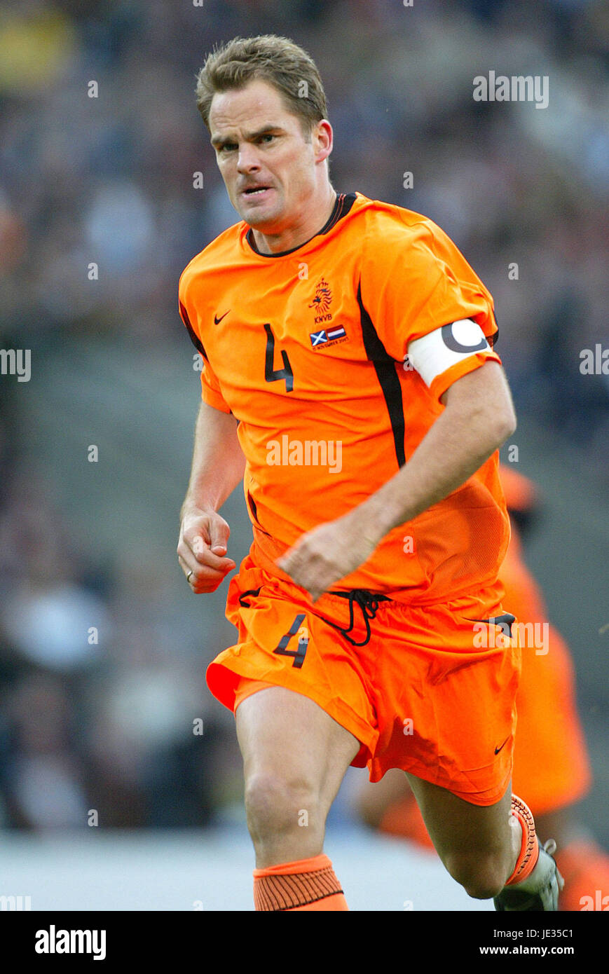 FRANK DE BOER HOLLAND HAMPDEN PARK GLASGOW Schottland 15. November 2003 Stockfoto