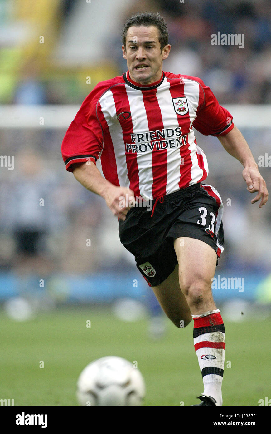 PAUL TELFER SOUTHAMPTON FC GOODISON PARK LIVERPOOL ENGLAND 19. Oktober 2003 Stockfoto