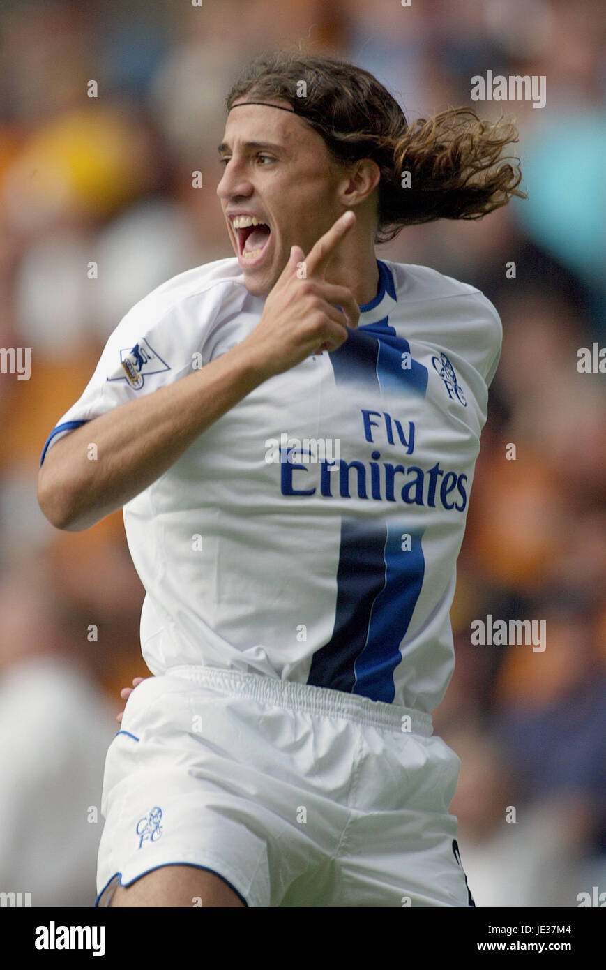 HERNAN CRESPO CHELSEA FC MOLINEUX WOLVERHAMPTON ENGLAND 20. September 2003 Stockfoto