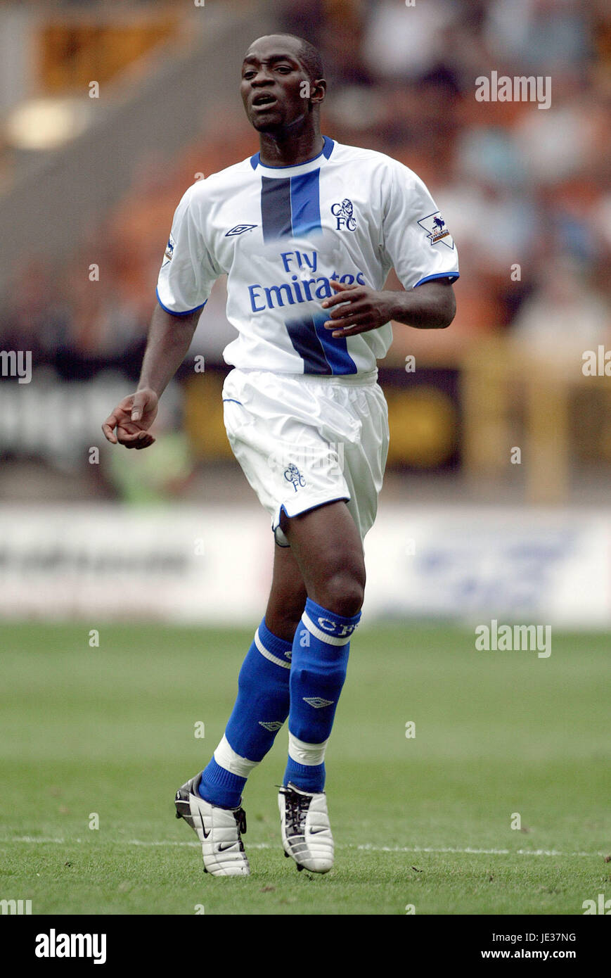 CLAUDE MAKELELE CHELSEA FC MOLINEUX WOLVERHAMPTON ENGLAND 20. September 2003 Stockfoto