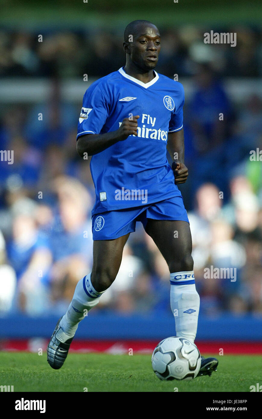 CLAUDE MAKELELE CHELSEA FC STAMFORD BRIDGE CHELSEA ENGLAND 13. September 2003 Stockfoto