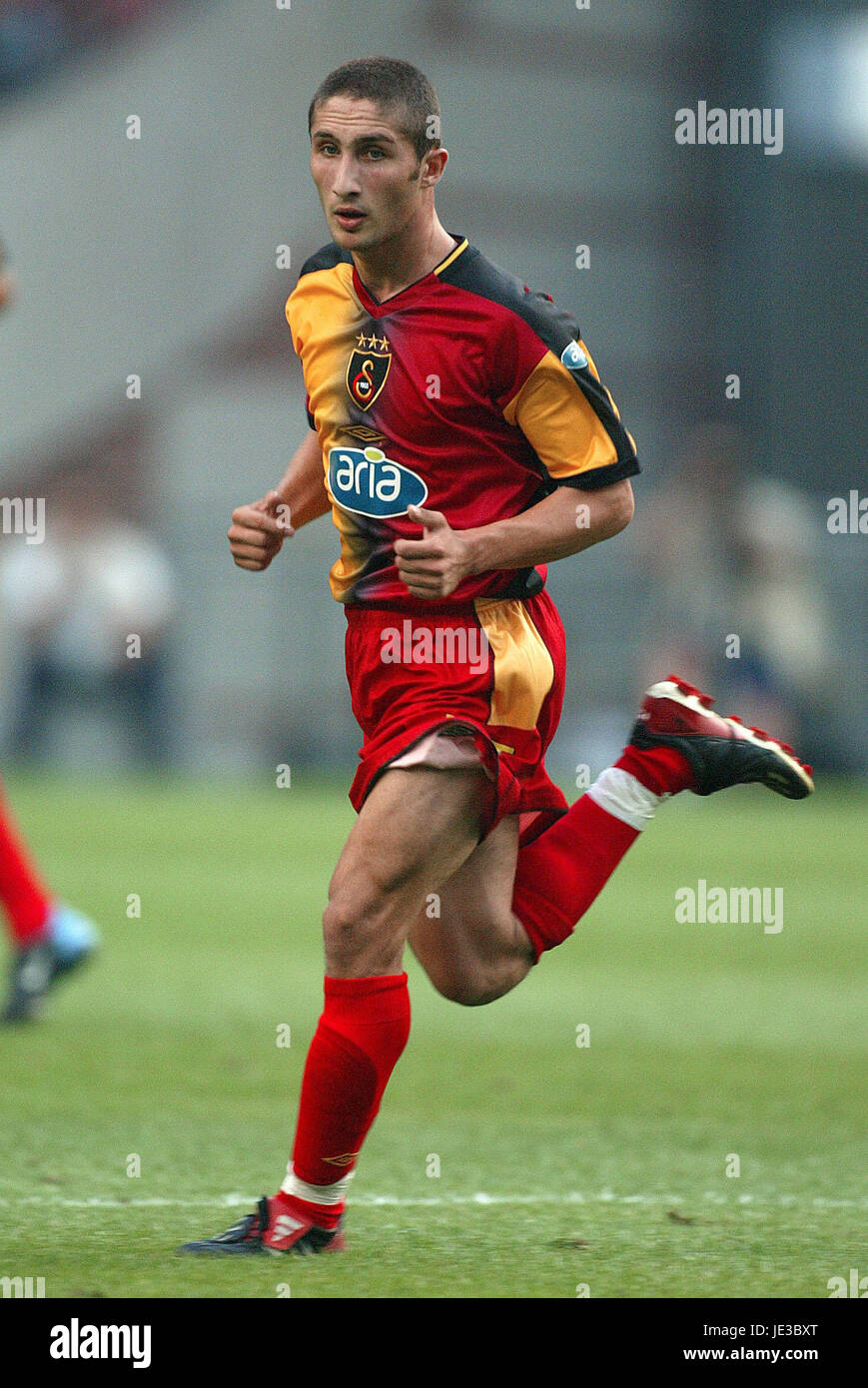 SABRI SARIOGLU-GALATASARAY SK AMSTERDAM ARENA AMSTERDAM HOLLAND 1. August 2003 Stockfoto