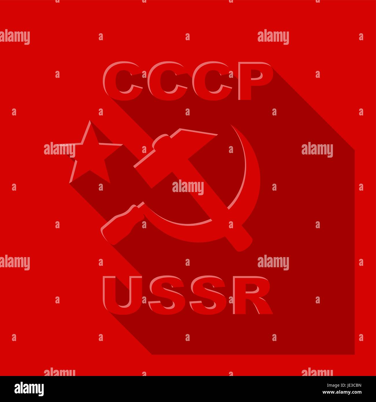 Symbole der UdSSR Stock Vektor
