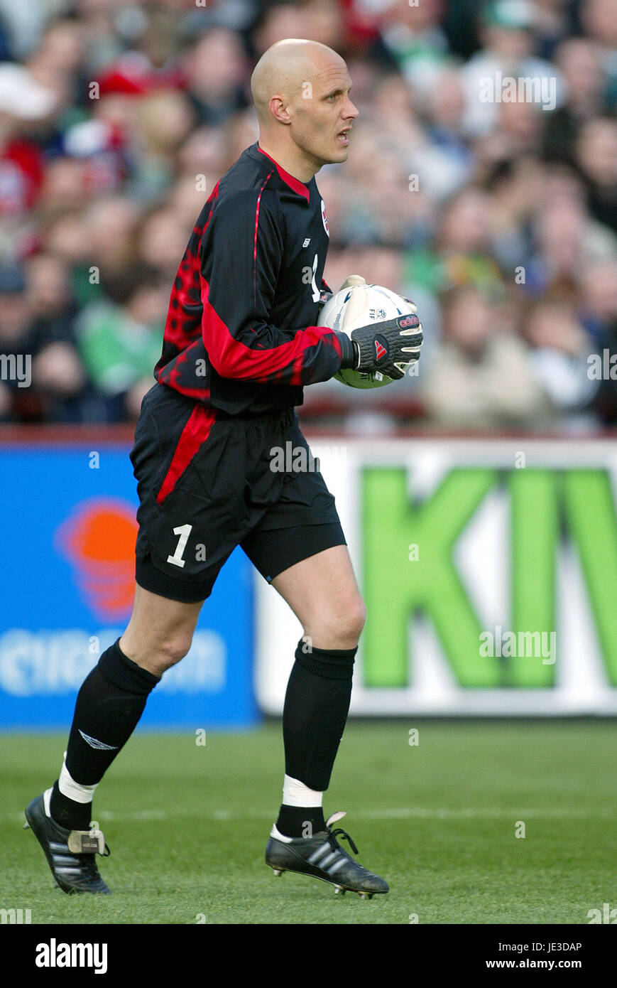 FRODE OLSEN Norwegen LANSDOWNE ROAD DUBLIN Irland 30. April 2003 Stockfoto