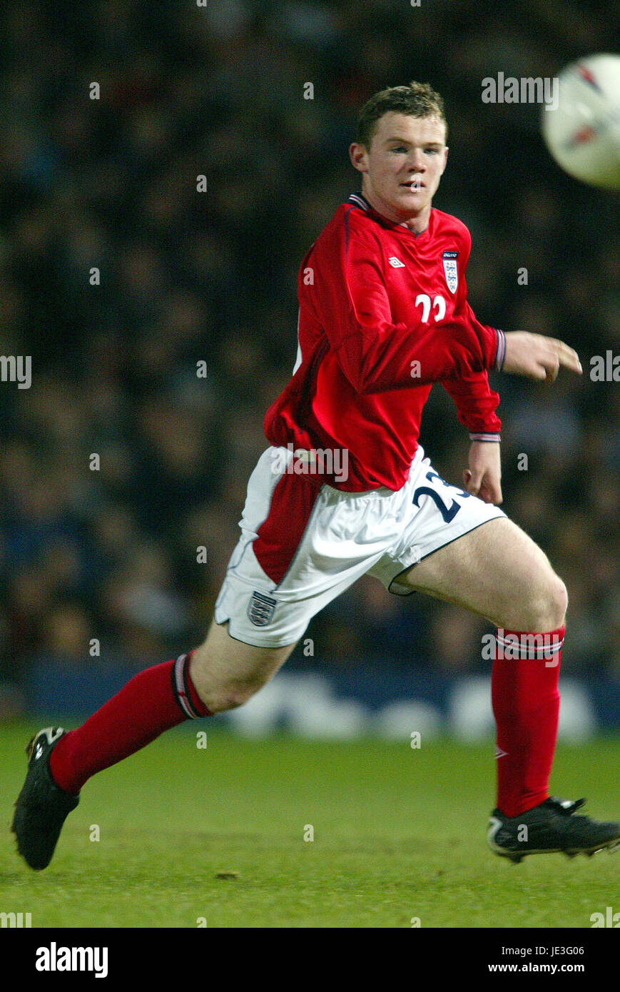 WAYNE ROONEY, England und FC Everton, England V Australia, 2003 Stockfoto