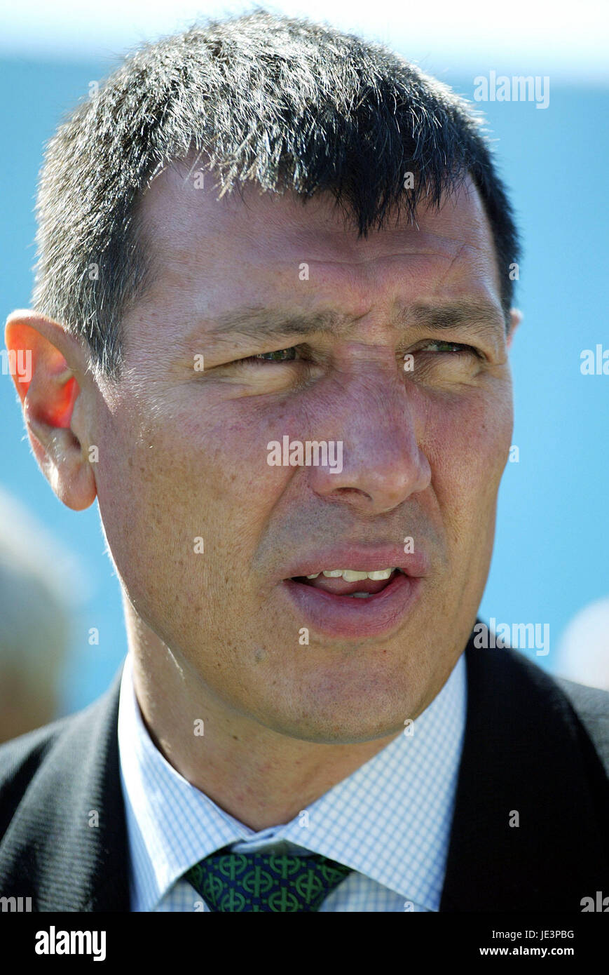 LAWRIE SANCHEZ Nord Irland MANAGER WINDSOR PARK BELFAST Nordirland 5. September 2004 Stockfoto