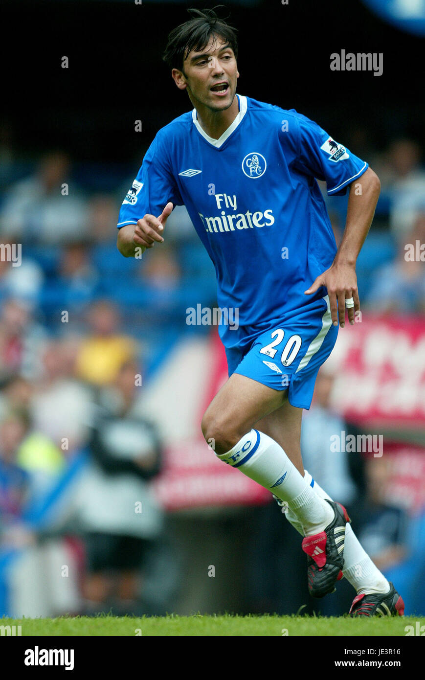 PAULO FERREIRA CHELSEA FC STAMFORD BRIDGE CHELSEA LONDON ENGLAND 28. August 2004 Stockfoto