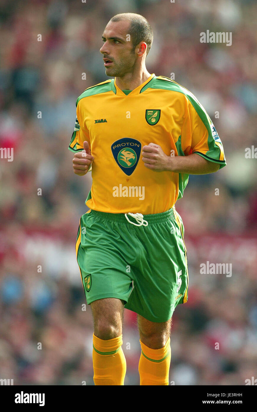 CRAIG FLEMING NORWICH CITY FC OLD TRAFFORD MANCHESTER ENGLAND 21. August 2004 Stockfoto