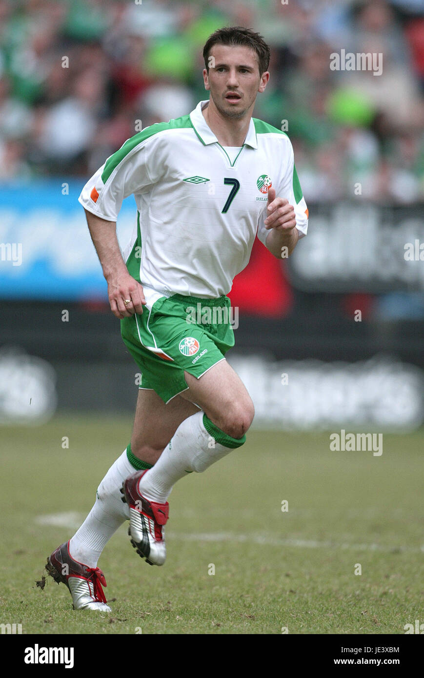 LIAM MILLER REP von Irland & MANCHESTER-UT Tal CHARLTON ENGLAND 29. Mai 2004 Stockfoto