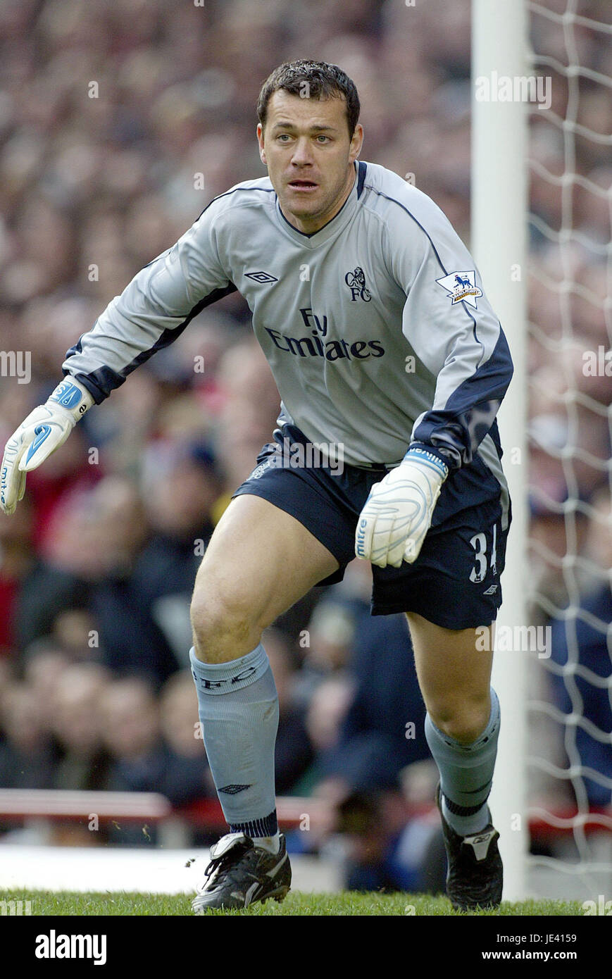 NEIL SULLIVAN CHELSEA FC HIGHBURY LONDON ENGLAND 15. Februar 2004 Stockfoto