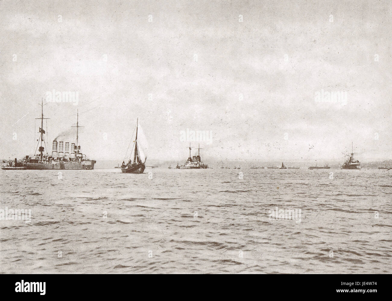 Deutsche Kreuzer Breslau und Goeben in türkischen Gewässern 1914 Stockfoto