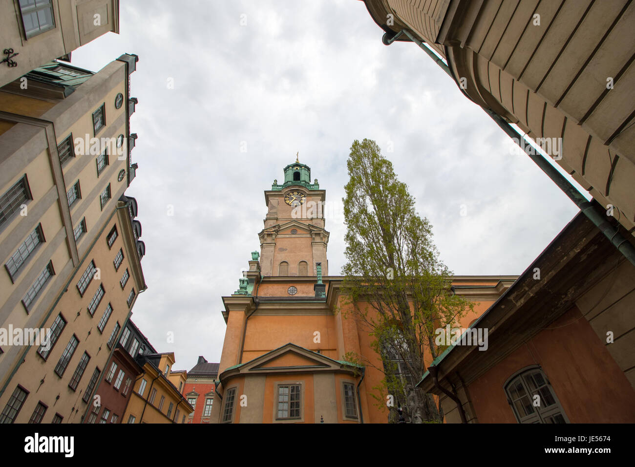 Storkyrkan (große Kirche) in Stockholm, die Hauptstadt von Schweden. Stockfoto