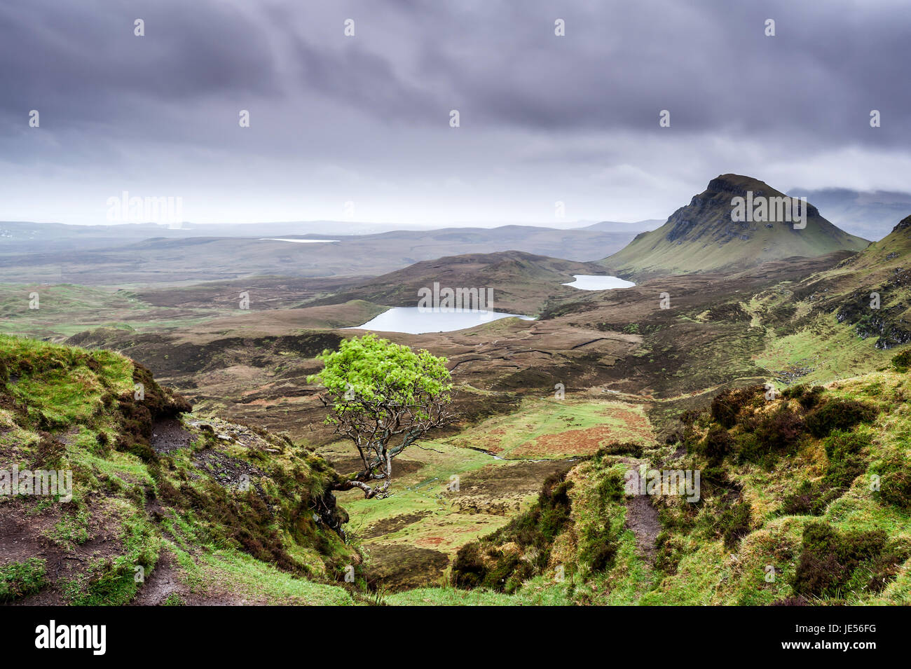 Die Quirang auf der Insel Skye, Schottland Stockfoto