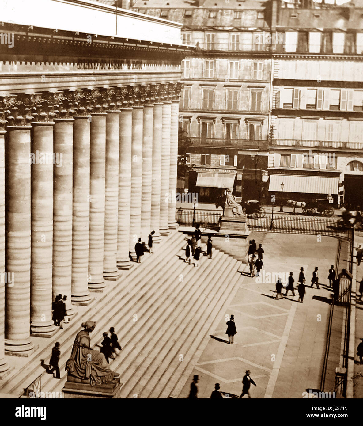 Bourse, Paris, viktorianische Periode Stockfoto