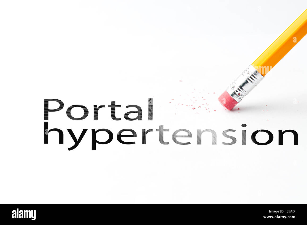 Bleistift mit Radiergummi Stockfoto