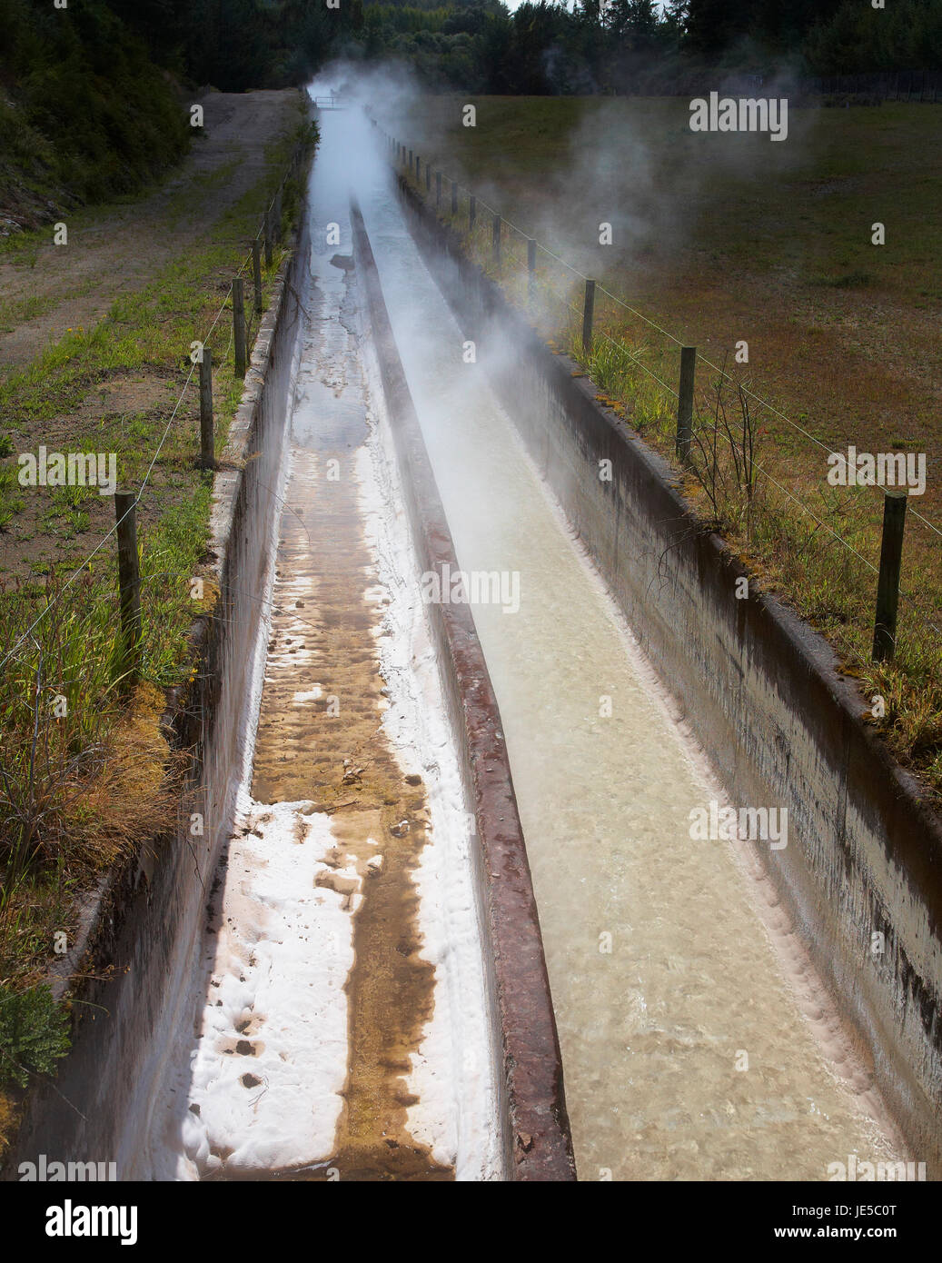 Stichwahl Geothermieanlage taupo Stockfoto