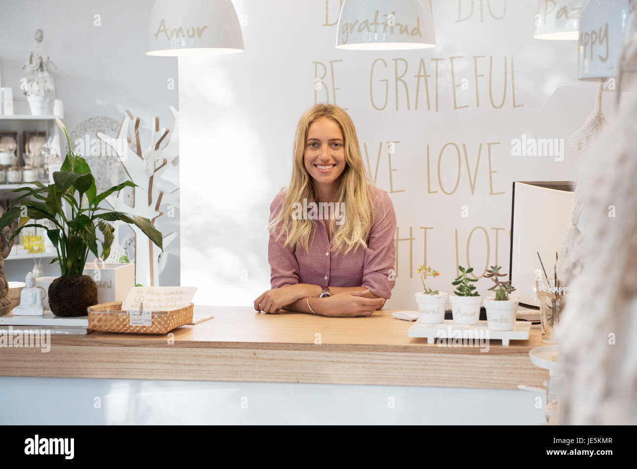 Kleinunternehmer, portrait Stockfoto