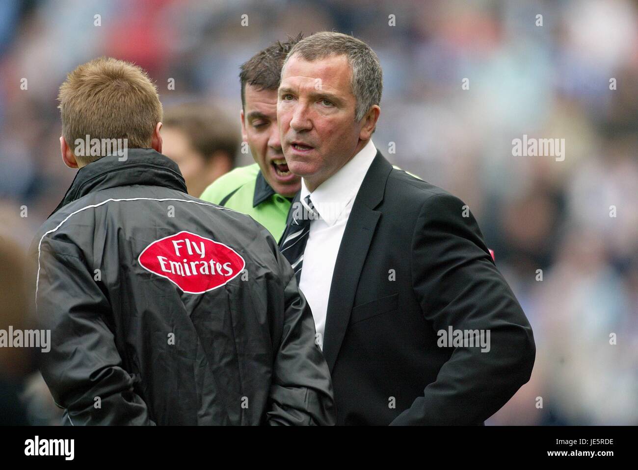 GREAEME SOUNESS & PHIL DOWD WIGAN V NEWCASTLE JJB STADIUM WIGAN ENGLAND 15. Oktober 2005 Stockfoto