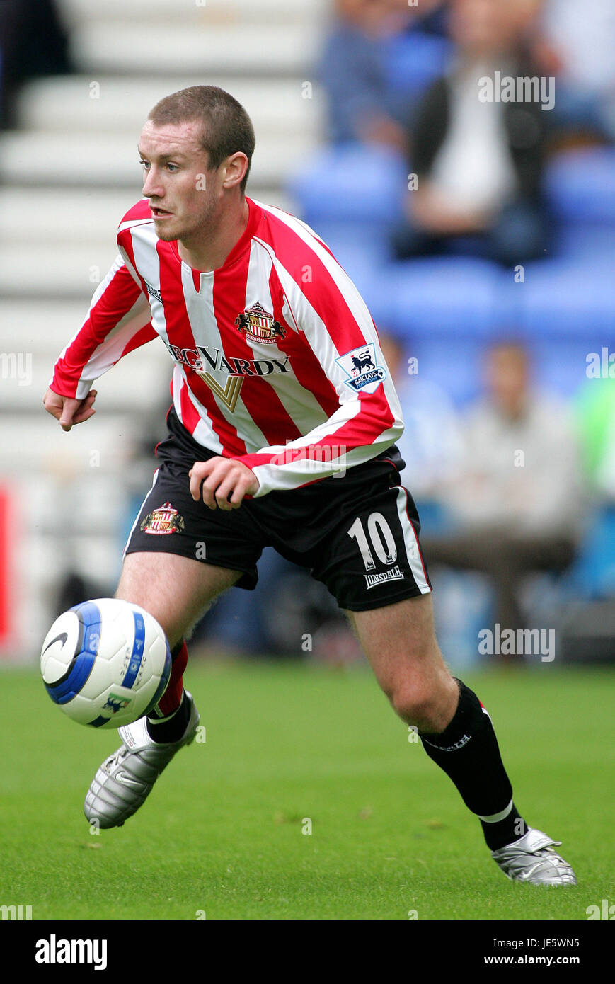 STEPHEN ELLIOTT SUNDERLAND FC JJB STADIUM WIGAN 27. August 2005 Stockfoto