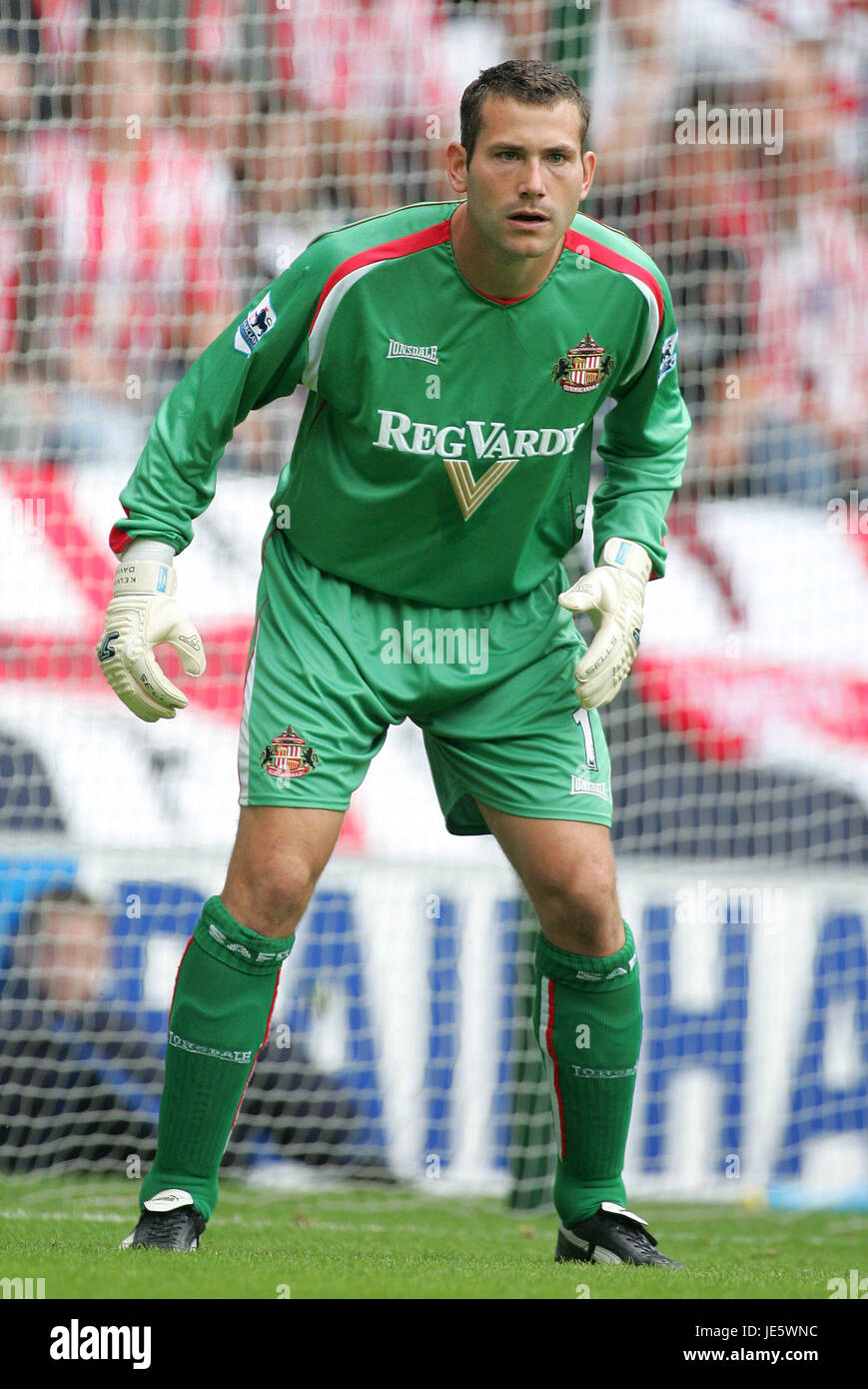 KELVIN DAVIS SUNDERLAND FC JJB STADIUM WIGAN 27. August 2005 Stockfoto