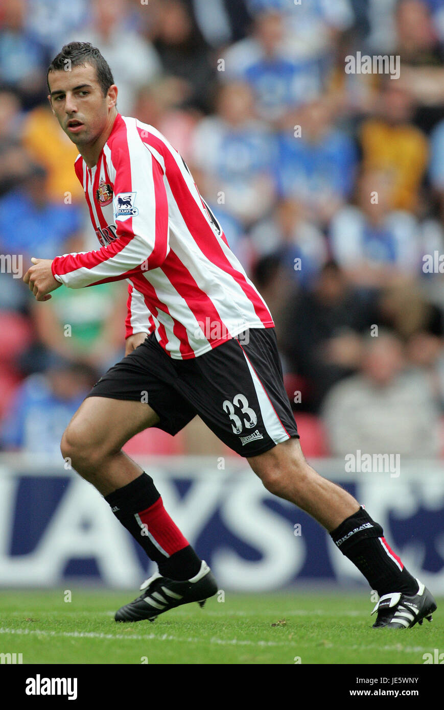 JULIO ARCA SUNDERLAND FC JJB STADIUM WIGAN 27. August 2005 Stockfoto