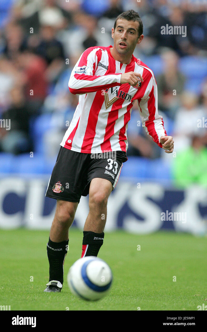 JULIO ARCA SUNDERLAND FC JJB STADIUM WIGAN 27. August 2005 Stockfoto