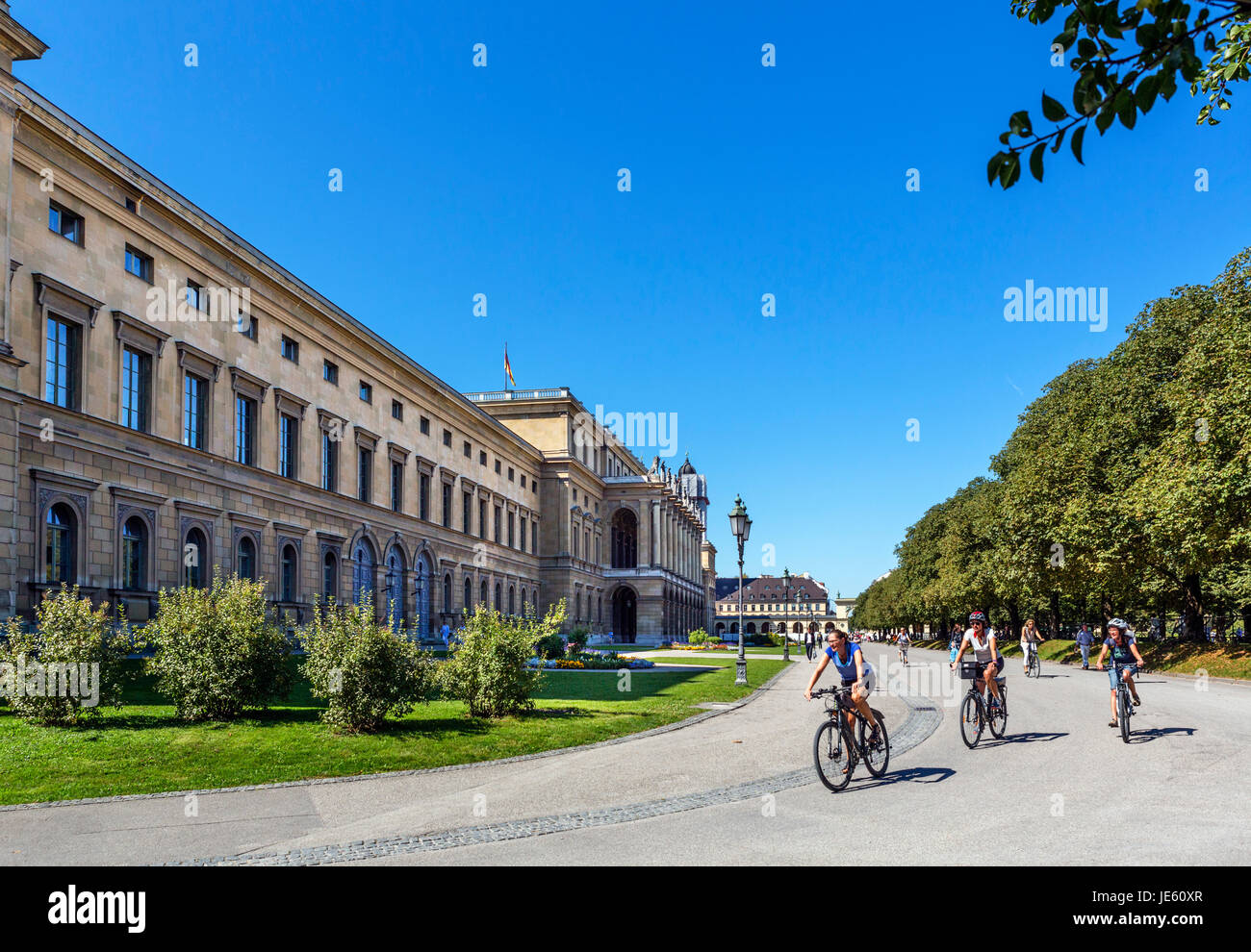 Münchner Residenz. Der Aspekt der Hofgarten der Residenz, die bayerischen königlichen Palast, München, Bayern, Deutschland Stockfoto