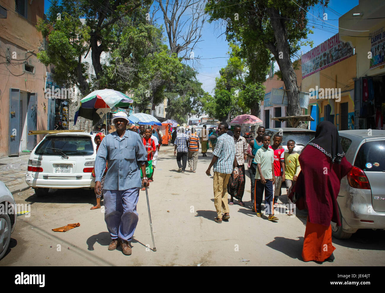 2013-08-05 Mogadischu Leben Wirtschaft 001 (9454732601) Stockfoto