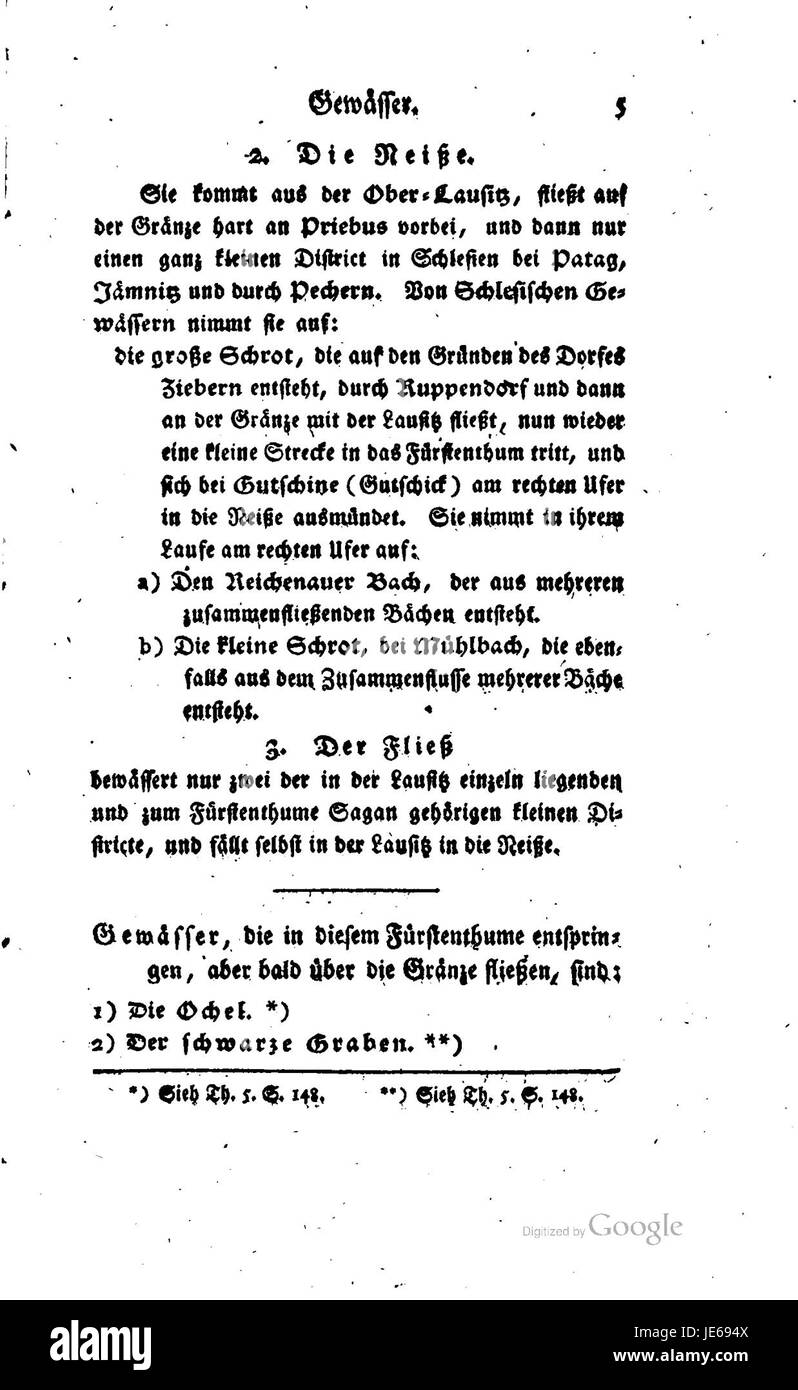 „Beschreibung Schlesien VI 005“ ist Teil einer Serie, die die Geographie, Kultur und Geschichte Schlesiens dokumentiert. Sie bietet detaillierte Darstellungen über die Landschaften, Städte und historischen Ereignisse der Region. Stockfoto