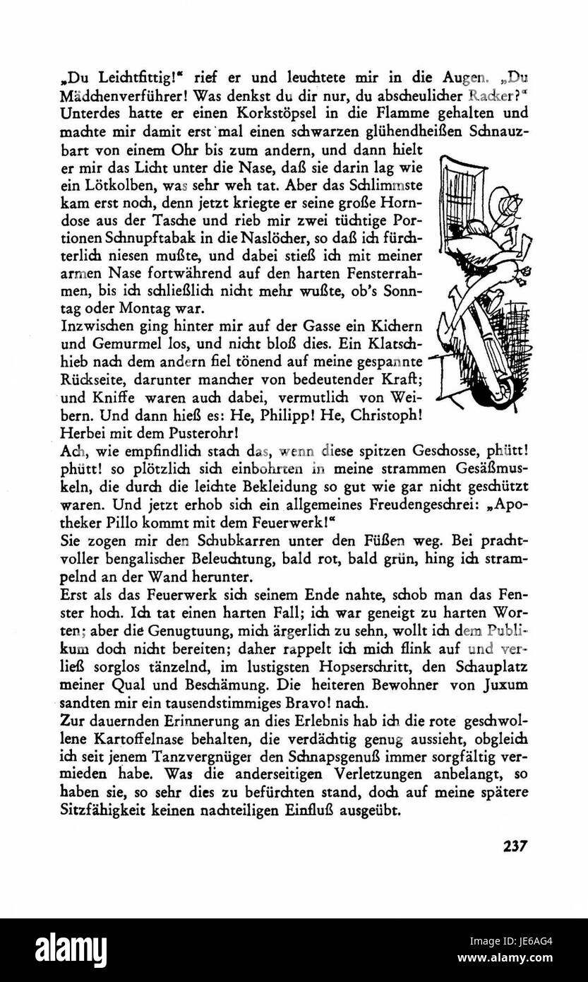 Eine Seite aus dem 4. Band der Busch Werke, auf der die technischen und industriellen Fortschritte dargestellt werden, die Busch im 19. Jahrhundert dokumentiert hat. Stockfoto