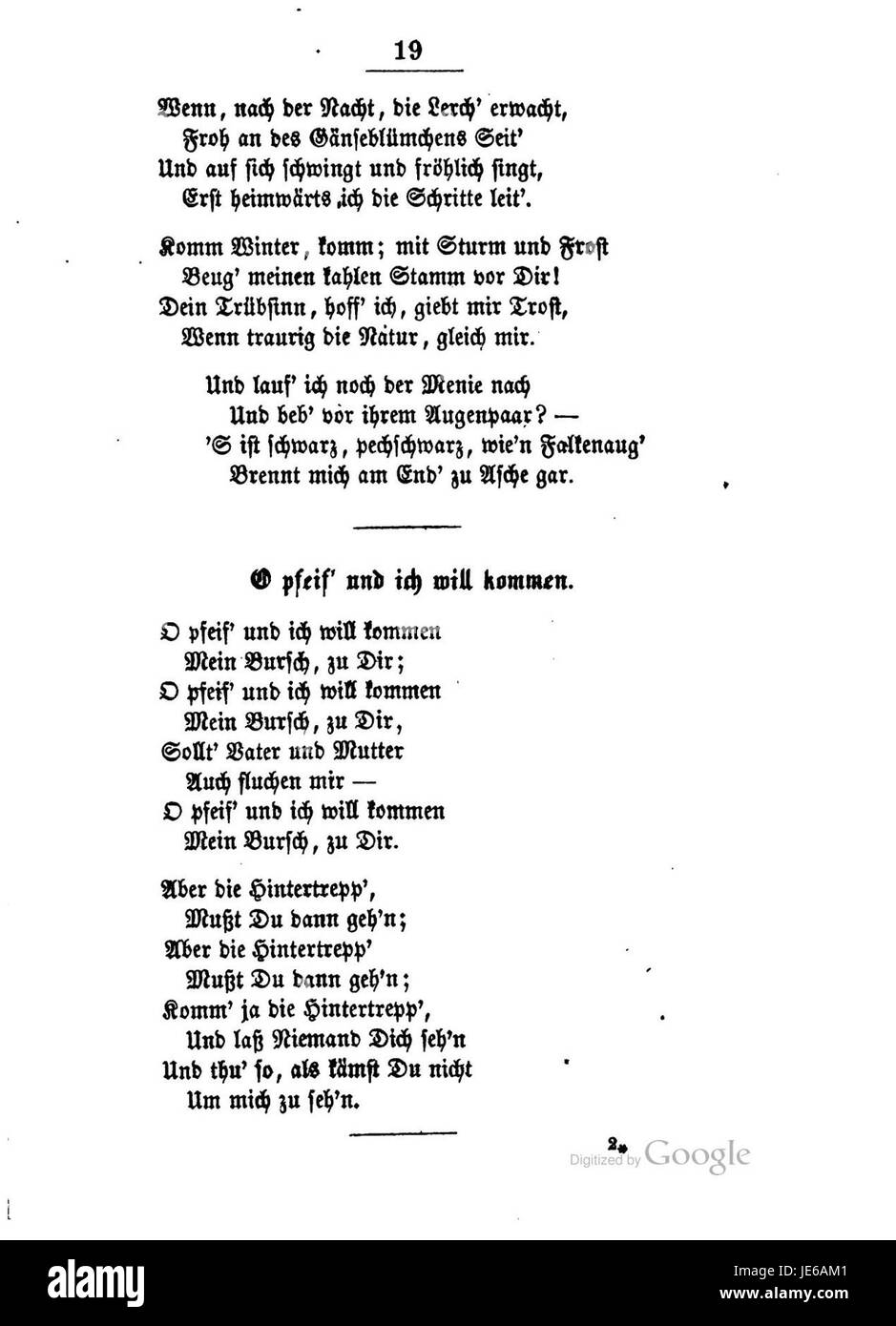 Burns Lieder und Balladen ist eine Sammlung von Liedern und Balladen von Robert Burns, die Themen des schottischen Lebens, der Liebe und der Natur thematisieren. Die Werke sind von zentraler Bedeutung für die schottische Literatur. Stockfoto