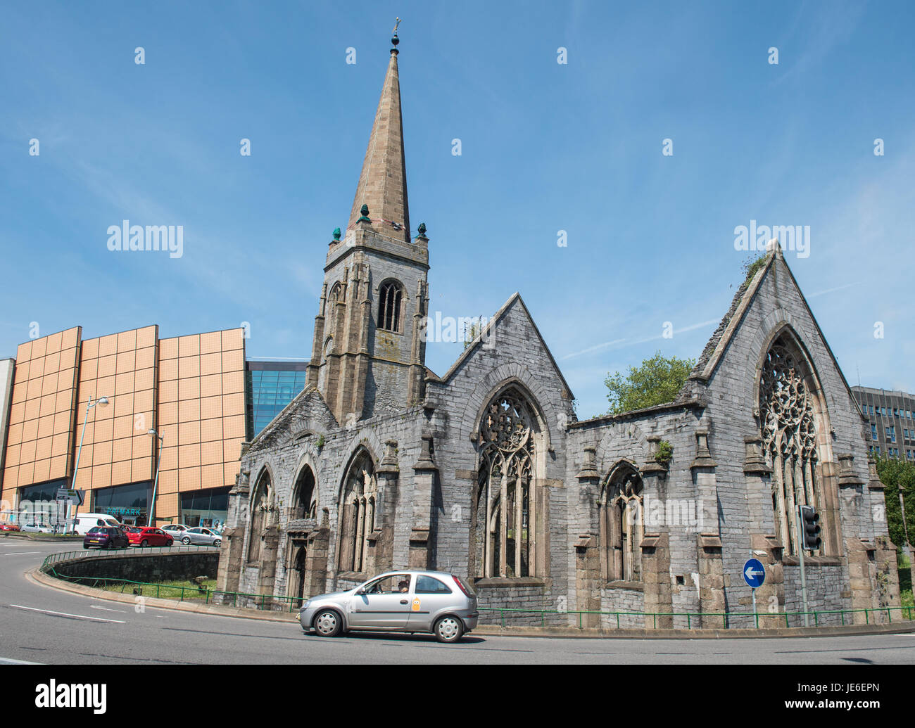 Paul Slater/PSI - Charles-Kreuz-Kirche, Plymouth, UK. Stockfoto