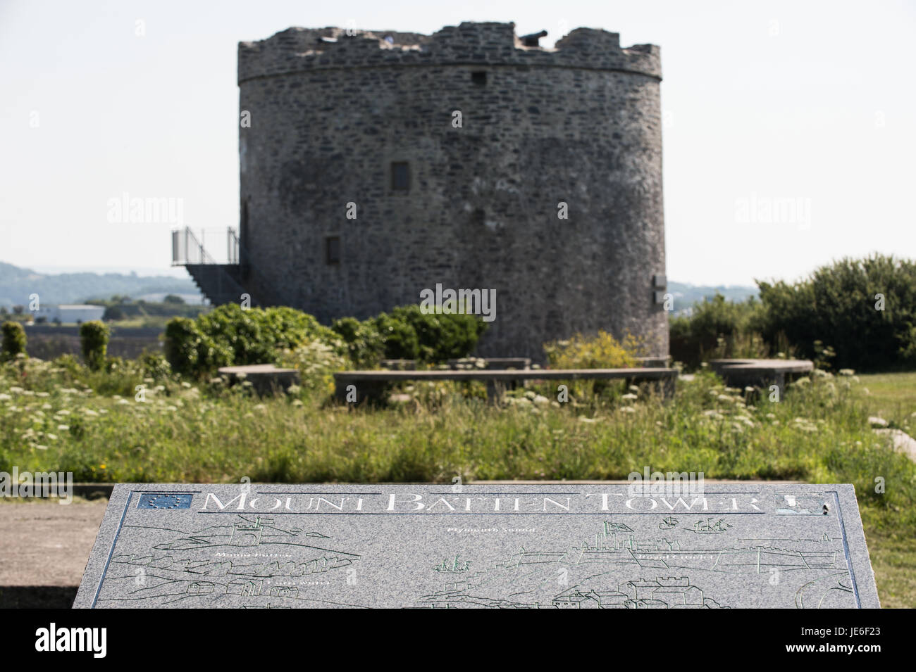 Urheberrechtlich geschütztes Bild von Paul Slater/PSI - Mountbatten Turm, Turnchapel, Plymouth. Stockfoto