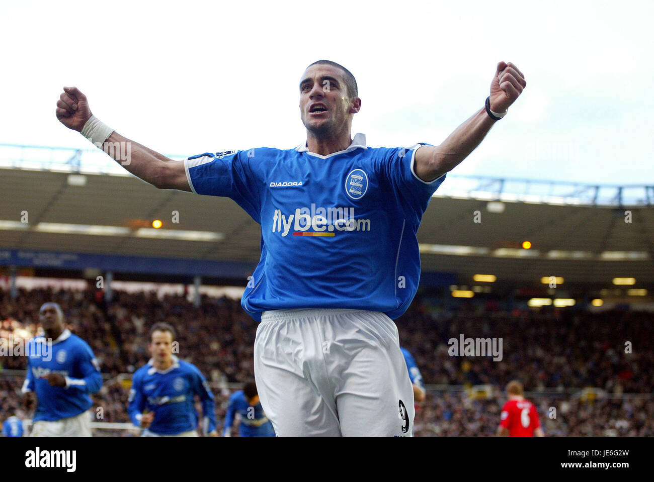 WALTER PANDIANI BIRMINGHAM V LIVERPOOL ST ANDREWS BIRMINGHAM ENGLAND 12. Februar 2005 Stockfoto