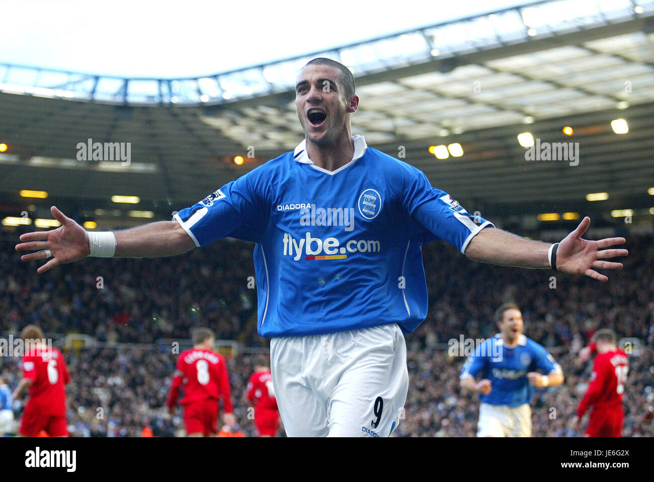 WALTER PANDIANI BIRMINGHAM V LIVERPOOL ST ANDREWS BIRMINGHAM ENGLAND 12. Februar 2005 Stockfoto