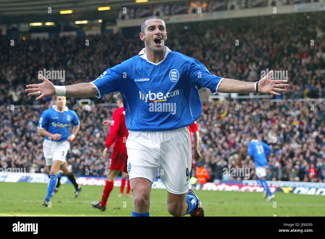 WALTER PANDIANI BIRMINGHAM V LIVERPOOL ST ANDREWS BIRMINGHAM ENGLAND 12. Februar 2005 Stockfoto