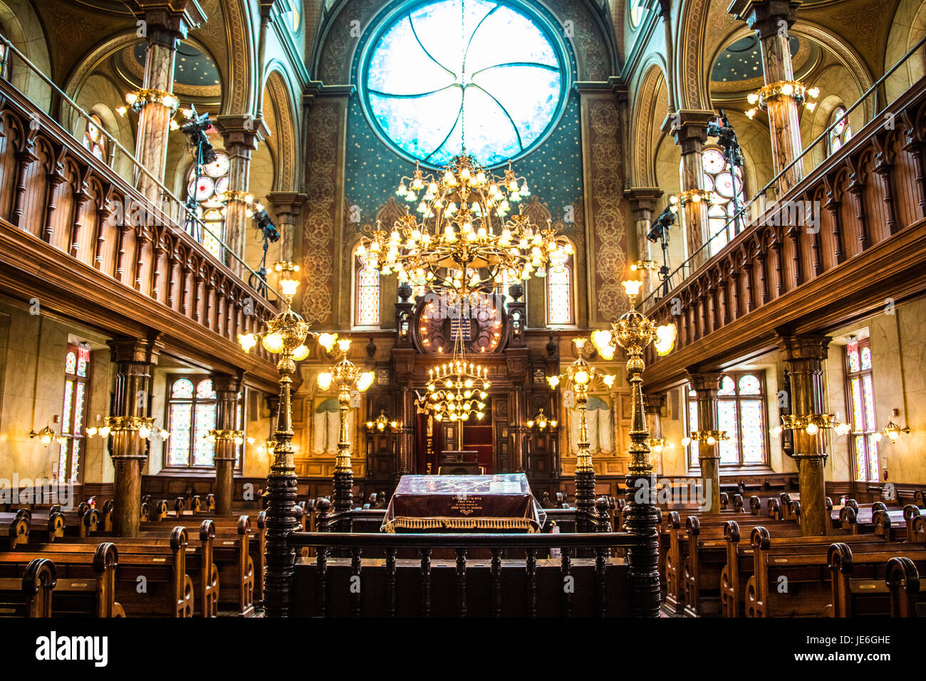 Eldridge Street Synagogue, Chinatown, New York City Stockfoto