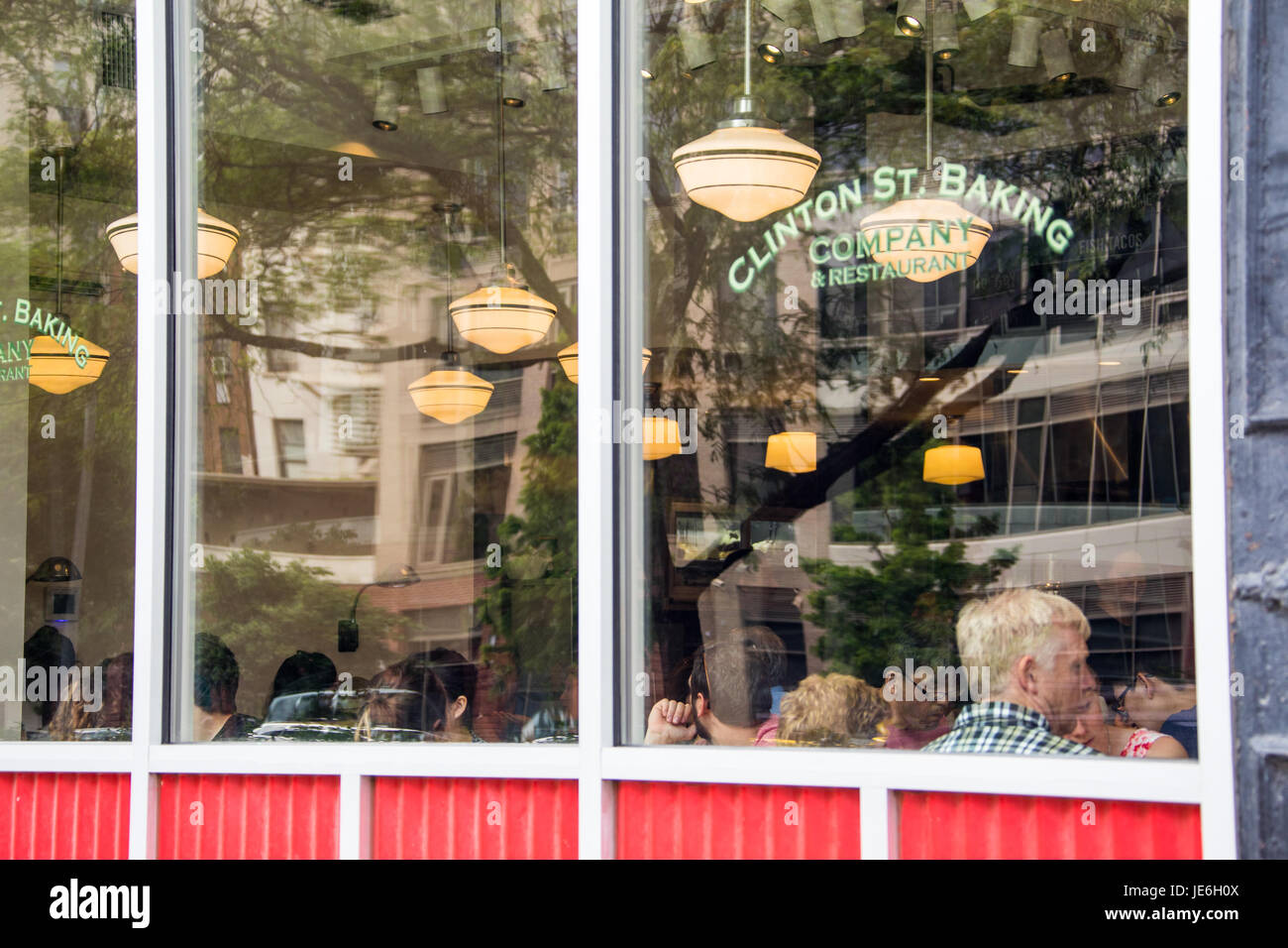 Clinton St Backen Betriebsrestaurant, Lower East Side in New York City Stockfoto