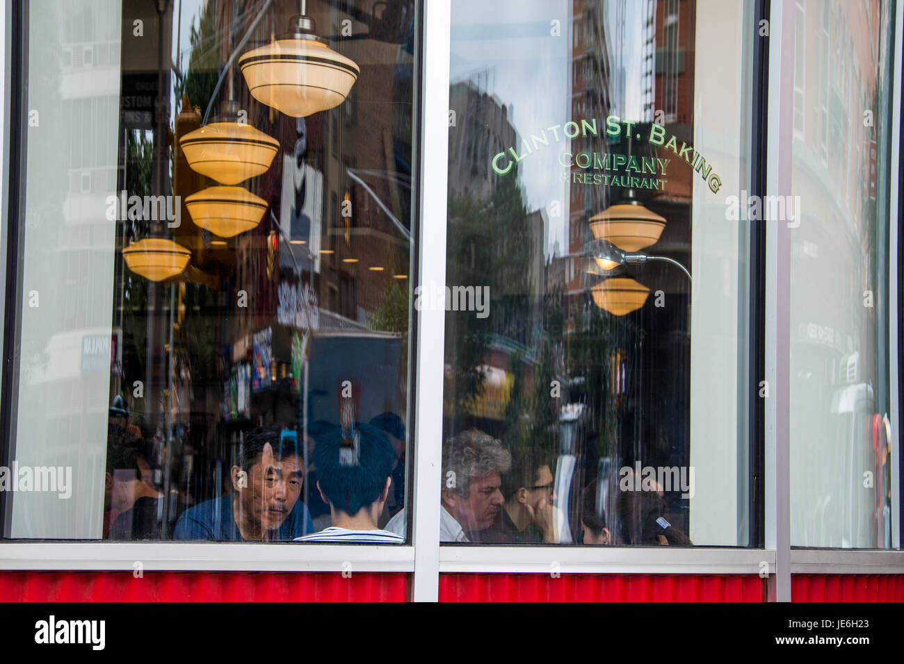 Clinton St Backen Betriebsrestaurant, Lower East Side in New York City Stockfoto