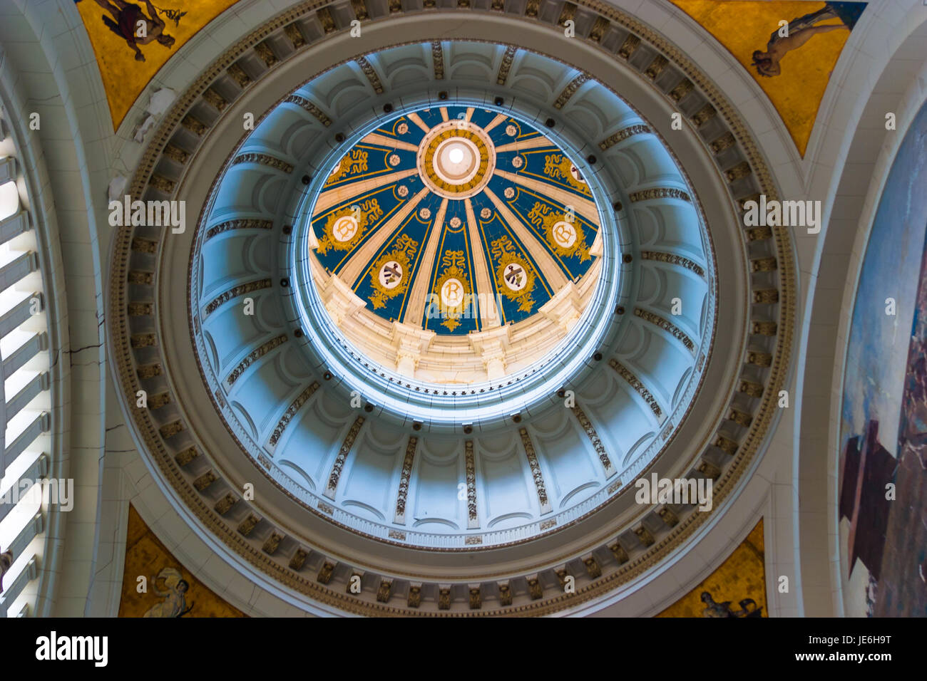 Decke eine reich verzierte Treppe, Museo De La Revolucion Museum, Havanna, Altstadt, Kuba, Karibik, zentrale America  Stockfoto