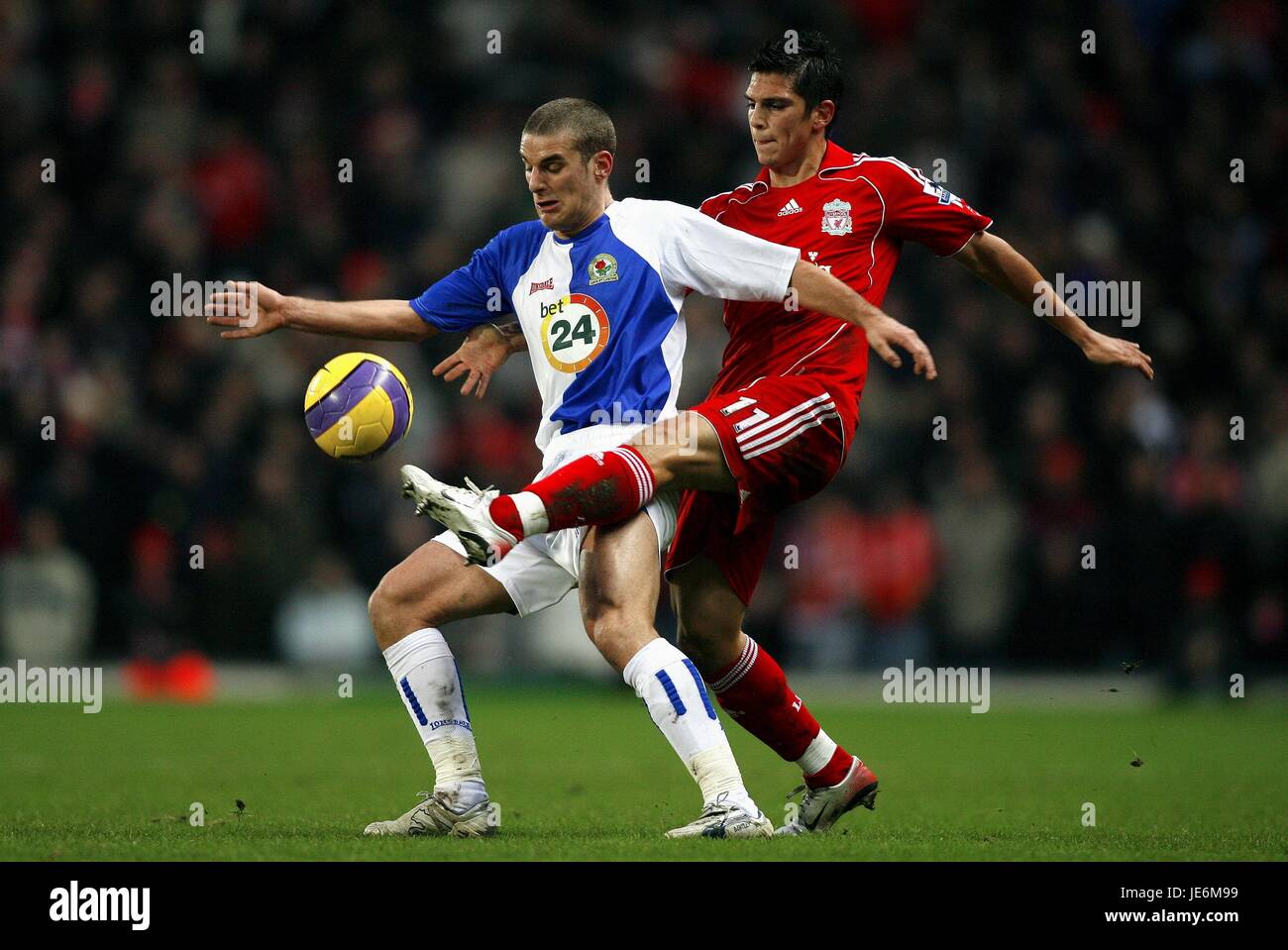 DAVID BENTLEY & MARK GONZALEZ BLACKBURN V LIVERPOOL EWOOD PARK BLACKBURN ENGLAND 26. Dezember 2006 Stockfoto