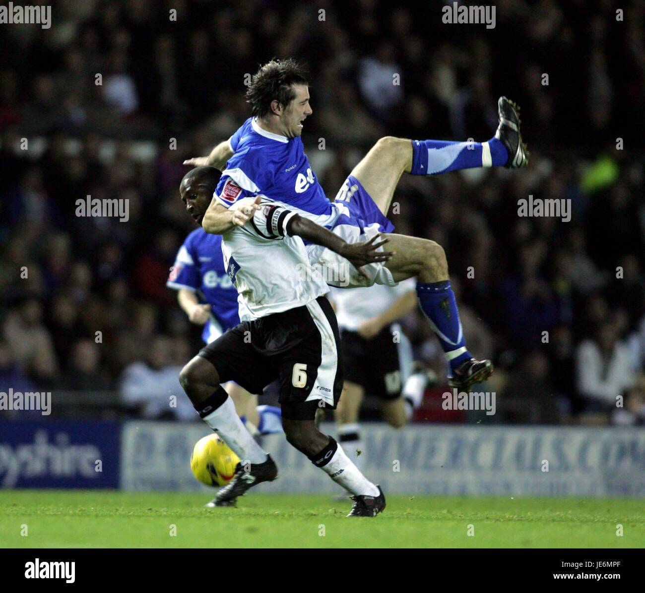 DERBY V IPSWICH DERBY Kapitän MICHAEL JOHNSO PRIDE PARK DERBY Großbritannien 29. November 2006 Stockfoto