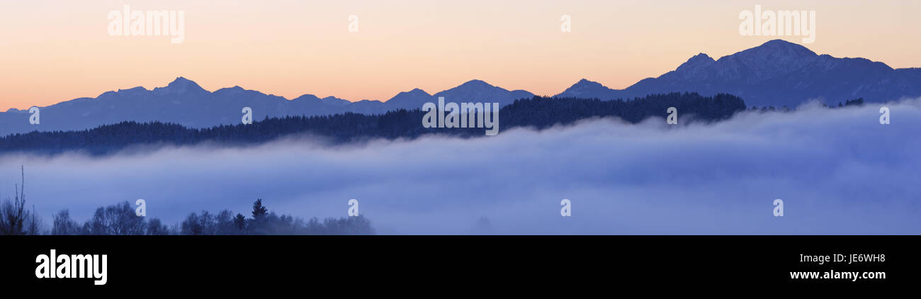 Deutschland, Bayern, Oberbayern, bayerische Oberland, Alpen, Alpenvorland, des Priesters Winkel, Bad Bayersoien, Bayerische Voralpen, Soier See, Stockfoto