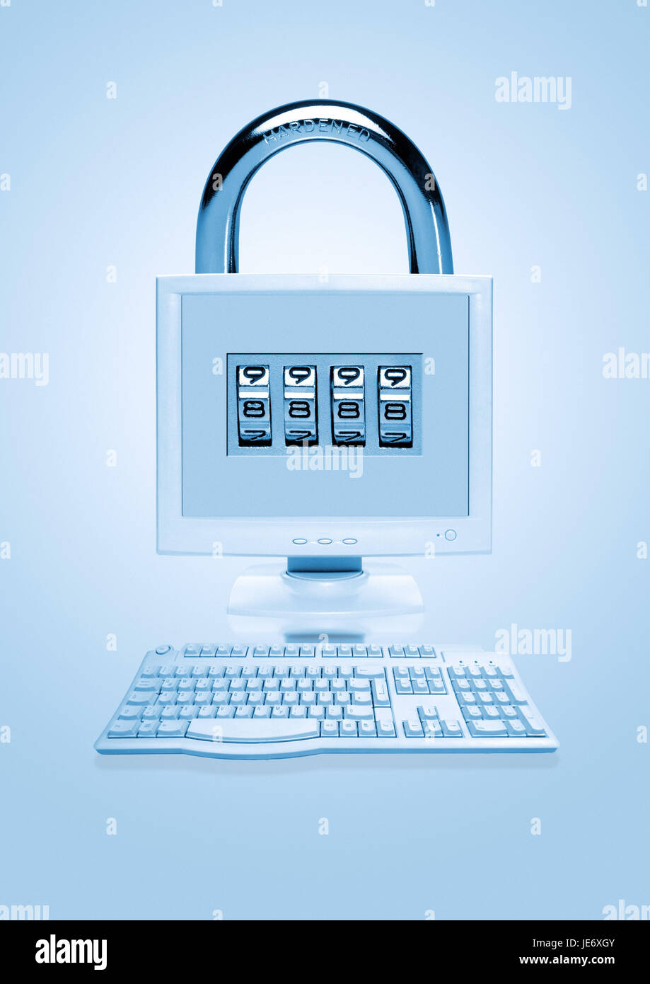 Symbol, Computersicherheit, Stockfoto