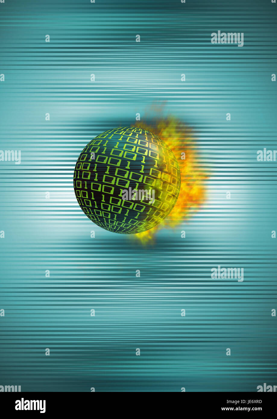 Kugel, Binärzahlen, Icon, Firewall, Computer-Virus, Stockfoto