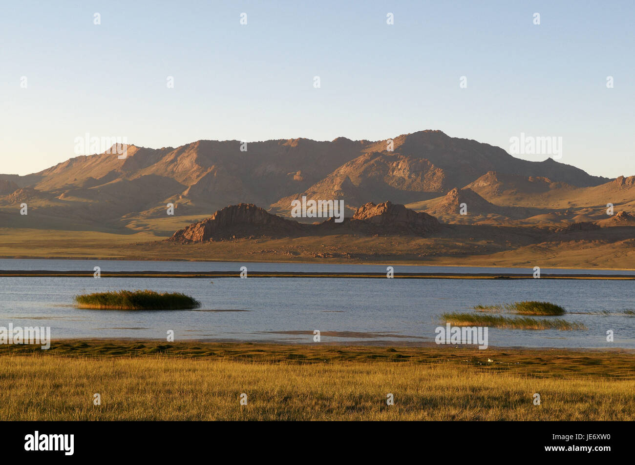 Mongolei, Zentralasien, Gobi-Altai, Berge, Steppe, Bayan Ölgii, Provinz West-See Bayan Nuur Stockfoto