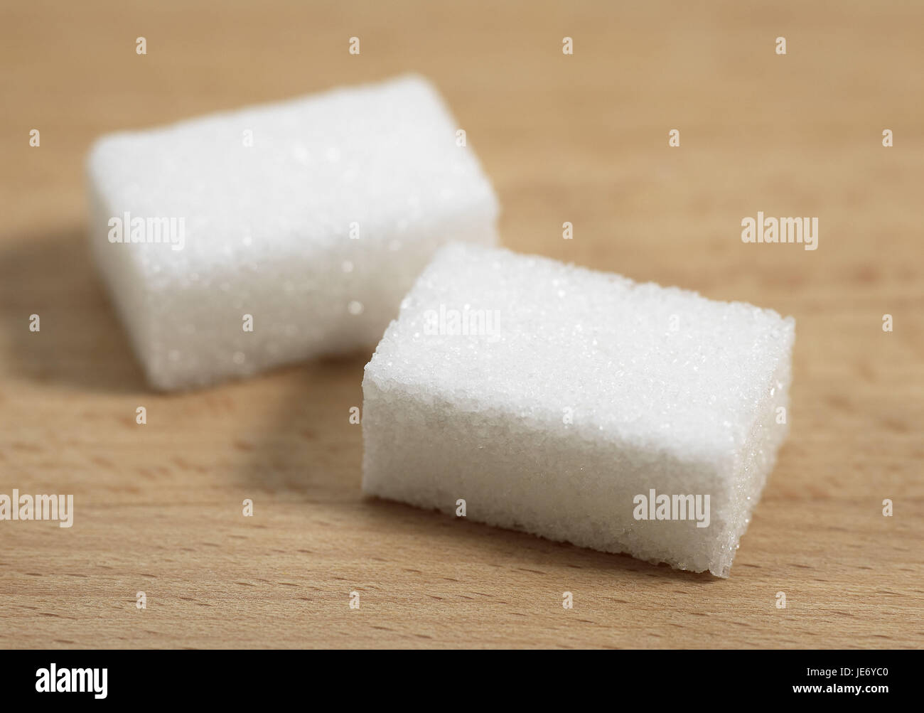 Zwei Stück Zucker Cubesonders, Stockfoto